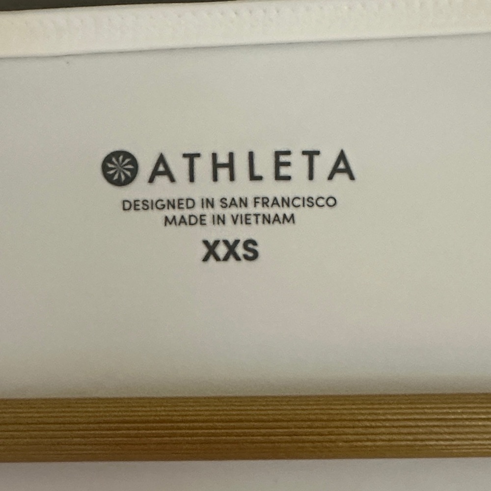 Athleta White Asymmetrical Tunic Stretch Top Minimalist Athleisure - Picture 2 of 9